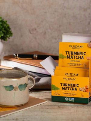 Turmeric Matcha Superfood Elixir, Instant Mix, 10 Count