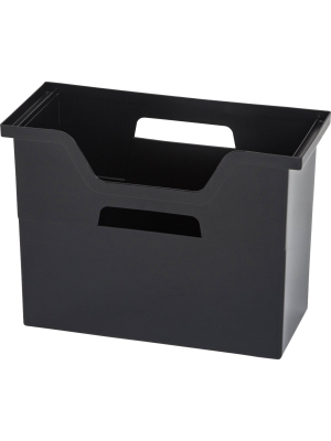 Iris 5pk Medium Desktop File Box Black