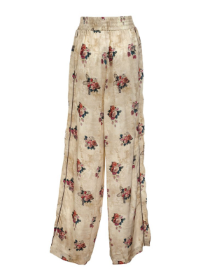 Golden Goose Deluxe Brand Sophie Floral Print Wide-leg Pants