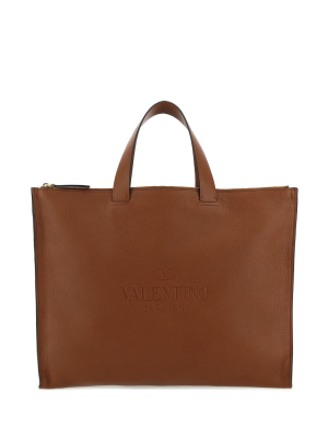 Valentino Vlogo Identity Tote Bag