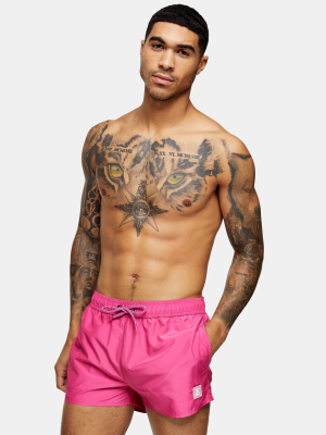 Neon Pink Micro Swim Shorts