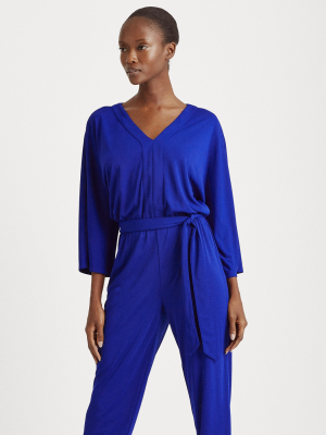 Jersey Dolman-sleeve Jumpsuit