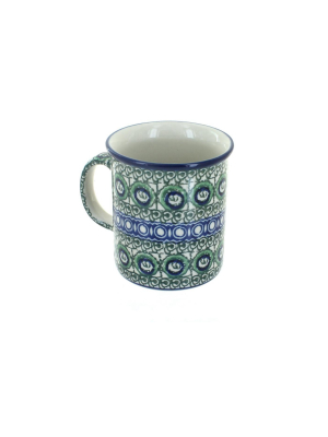 Blue Rose Polish Pottery Indigo Small Coffee Mug