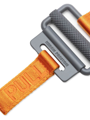 Heron Preston Tape Belt 4cm Classic Buckle - Orange/light Grey