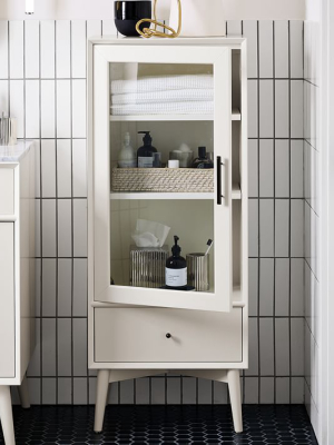 Mid-century Bathroom Pharmacy Cabinet - White