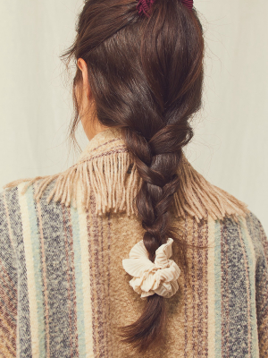 Lucky Pleated Scrunchie