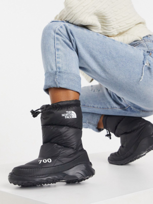 The North Face 700 Nuptse Boot In Black