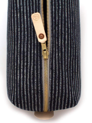 Japanese Indigo Chalk Stripe Travel Kit