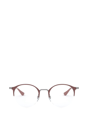 Ray-ban Rb3578v Round Semi-rimless Glasses