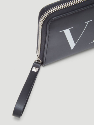 Valentino Vltn Zip Around Continental Wallet