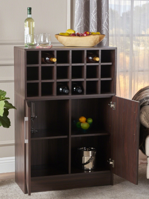 Roula Mid Century Wine And Bar Cabinet - Christopher Knight Home