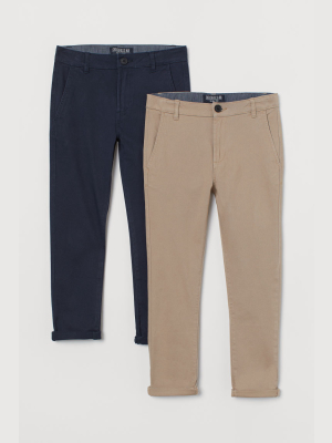 2-pack Cotton Chinos