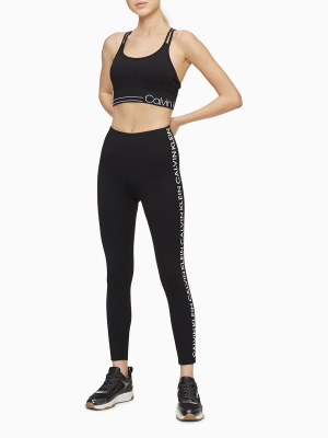 Performance Logo Stripe High Waist 7/8 Leggings