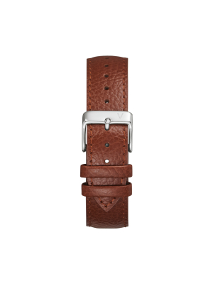 Pebbled Leather Light Brown Strap