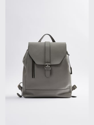 Grainy Leather Backpack