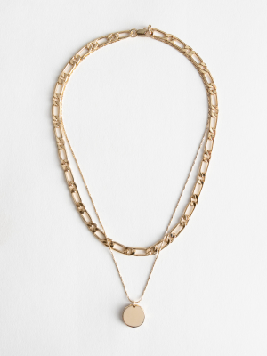 Pendant Multi Chain Necklace