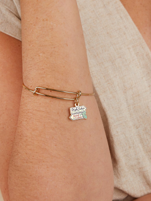 'high Tides Good Vibes' Charm Bangle