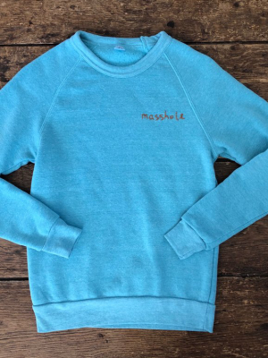 Masshole | Aqua Sweatshirt Xs