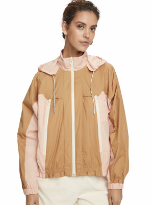 Long Sleeve Zip Up Wind Breaker Jacket