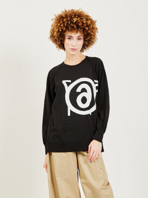 Inside Out Intarsia Logo Sweater