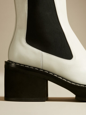The Calgary Boot In White Leather