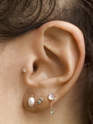 Tonal Two-step Earrings