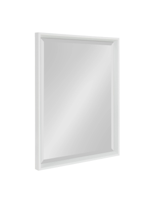20" X 26" Calter Framed Wall Mirror White - Kate And Laurel