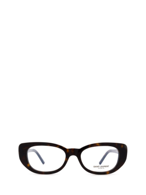 Saint Laurent Eyewear Oval Frame Glasses