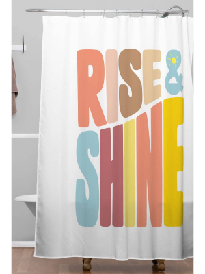 Phirst Rise & Shine Sun Shower Curtain - Deny Designs