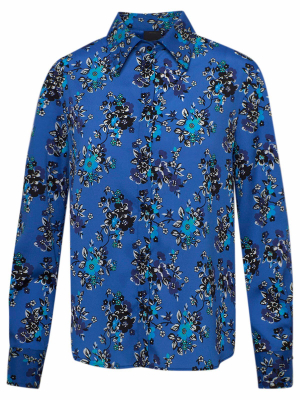 Pinko Floral Crêpe De Chine Shirt