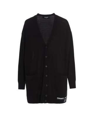 Dsquared2 Logo Hem Cardigan