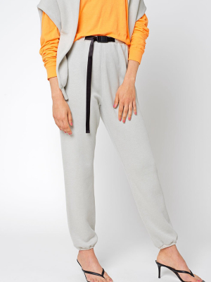 Belted Vintage Fleece Sweatpants / Oyster