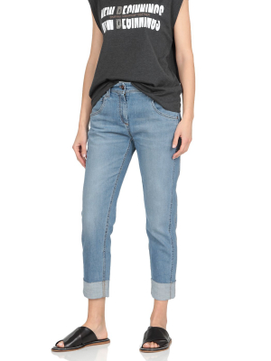 Brunello Cucinelli Cuffed Cropped Jeans