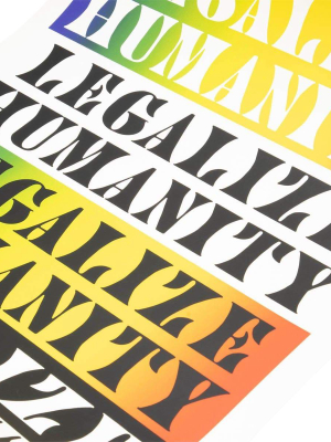 Legalize Humanity Stacked Print