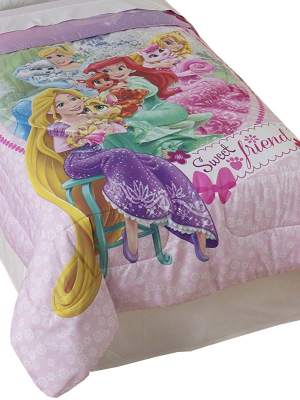 Palace Pets Twin Comforter Es Sweet Pet Friends Bedding - Disney Princess..