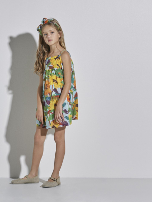 Sunflower Print Dress