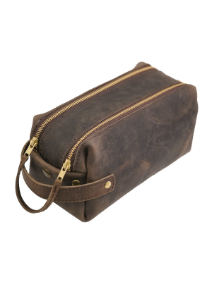 High Line Max Leather Toiletry Bag