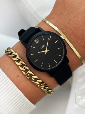 Minuit Nylon Black, Gold Colour