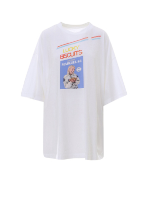 Mm6 Maison Margiela Graphic Printed Oversized T-shirt