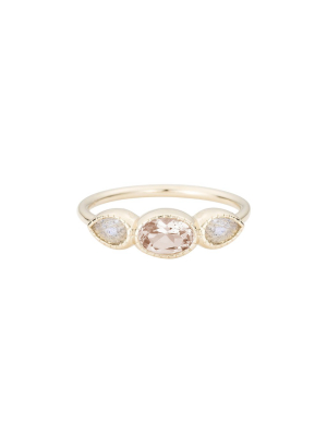 Morganite Lab Ring