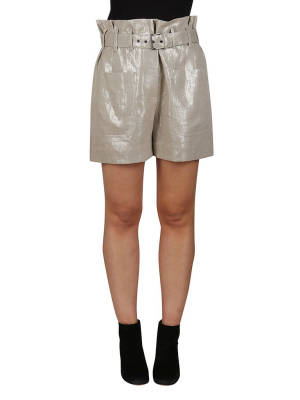 Brunello Cucinelli Belted High Waisted Shorts