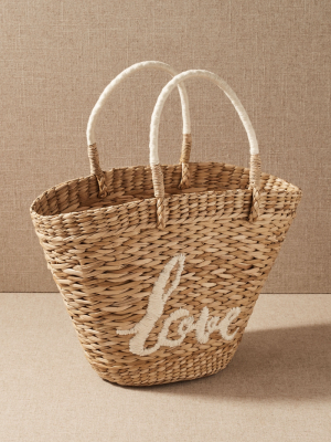 Love Straw Tote