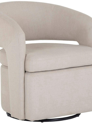 Kourtney Swivel Chair, Zenith Beige