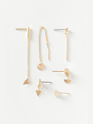 Gia Mismatch Post Earring Set