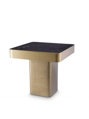 Eichholtz Luxus Side Table - Gold & Black