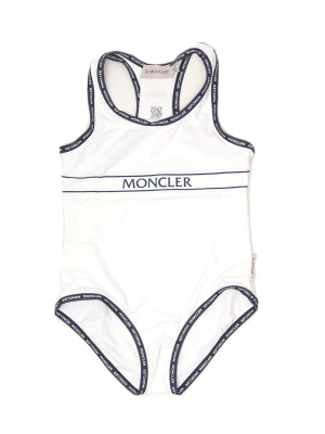 Moncler Enfant Logo Trim One-piece Swimsuit