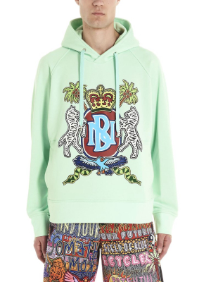 Neil Barrett Coat Of Arms Graphic Print Hoodie