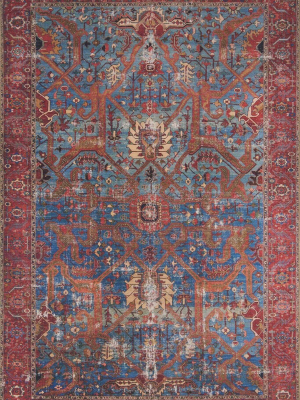 Loloi Rug Loren Lq-10 Blue/red