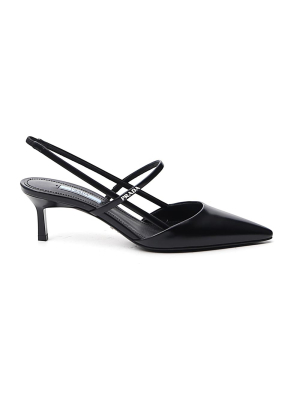 Prada Slingback Pointed Toe Pumps