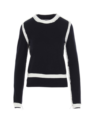 Maison Margiela Unfinished Effect Crewneck Jumper